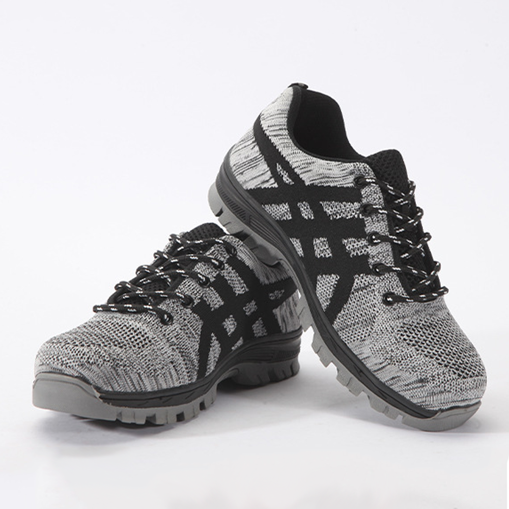 Fortanox™ | Herre Arbejdssko med Ståltå | Sporty Sikkerhedssko med Skridsikker Sål, Kevlar Mellemsål og Åndbart Mesh