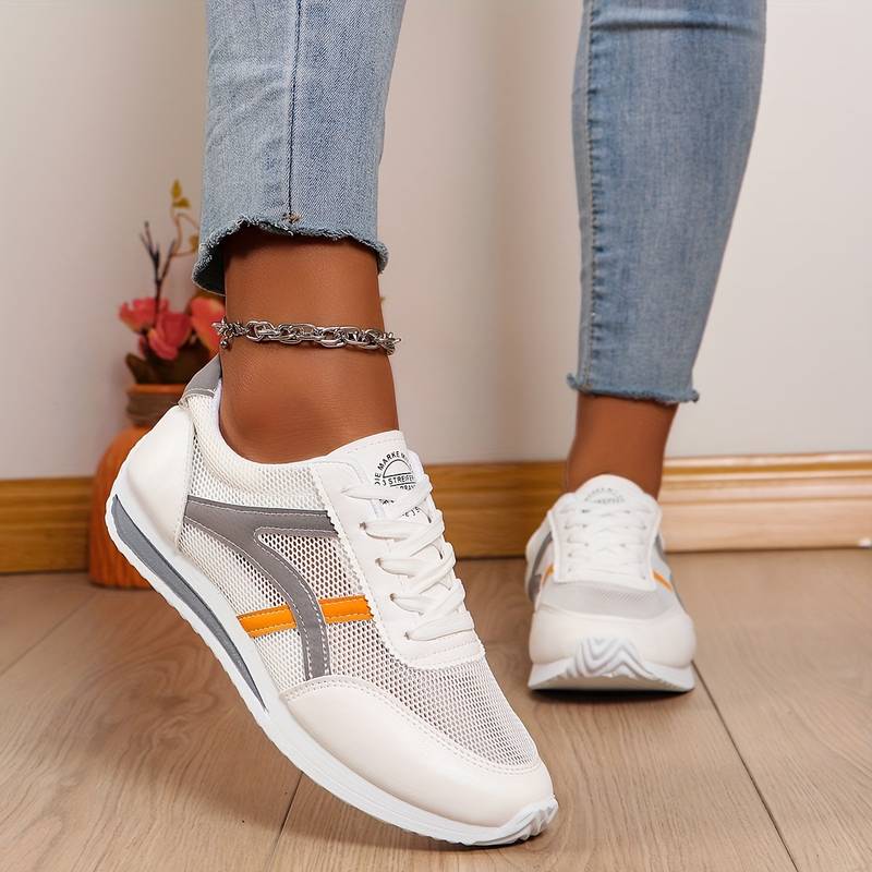 Elara™ | Damer Åndbare Sneakers med Ortopædisk Støtte for Komfort og Stabilitet