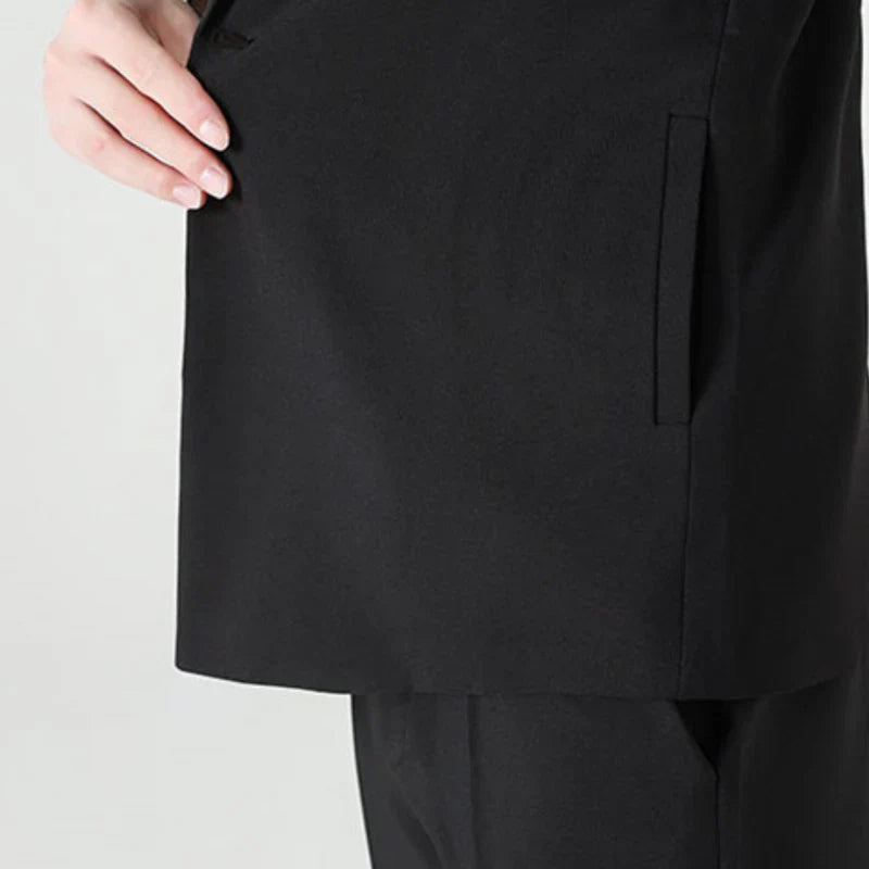 Fiorenza™ | Herre To-Delte Sommer Sæt med Blazer og Bukser | Let Smart Casual Sæt med Trekvartærmer og Elastisk Talje