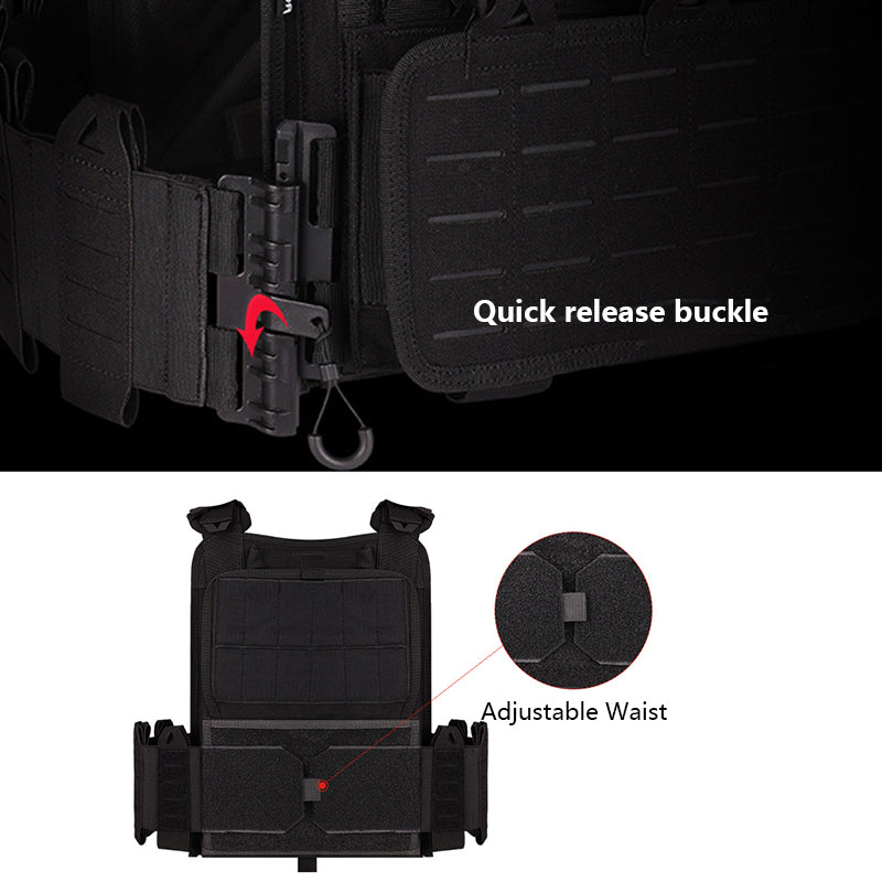 Aegis | Taktisk Plate Carrier Vest med MOLLE