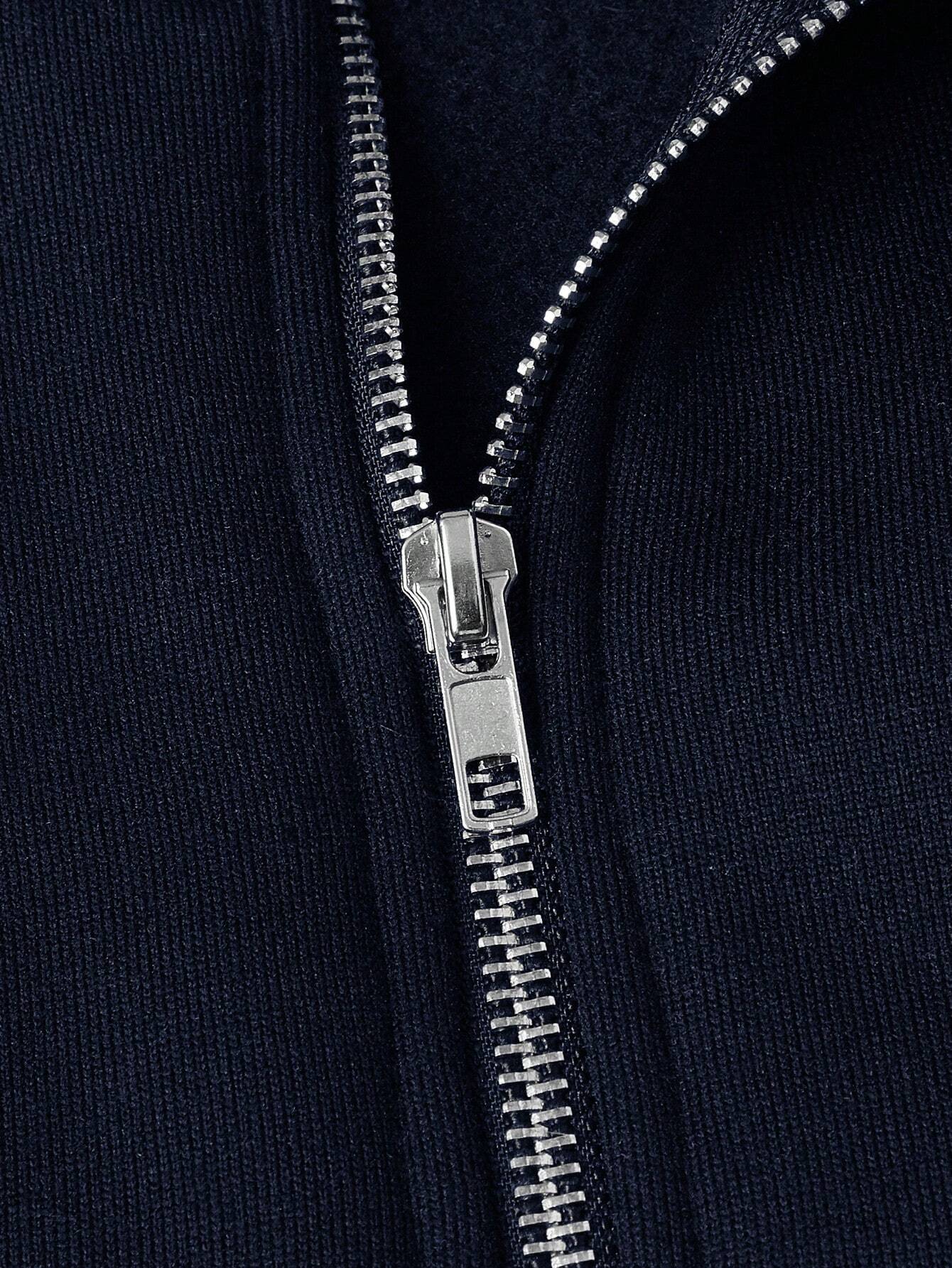 Milan | Herresweater med Halv Lynlås