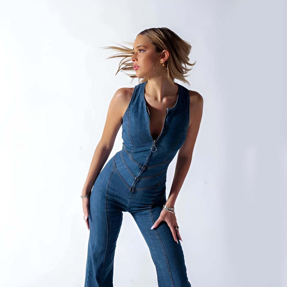 Serena | Denim Jumpsuit Damer