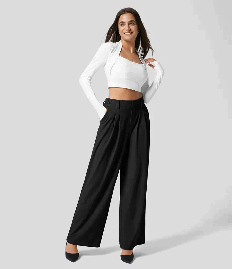 Amélie | High-Waist Wide-Leg Bukser