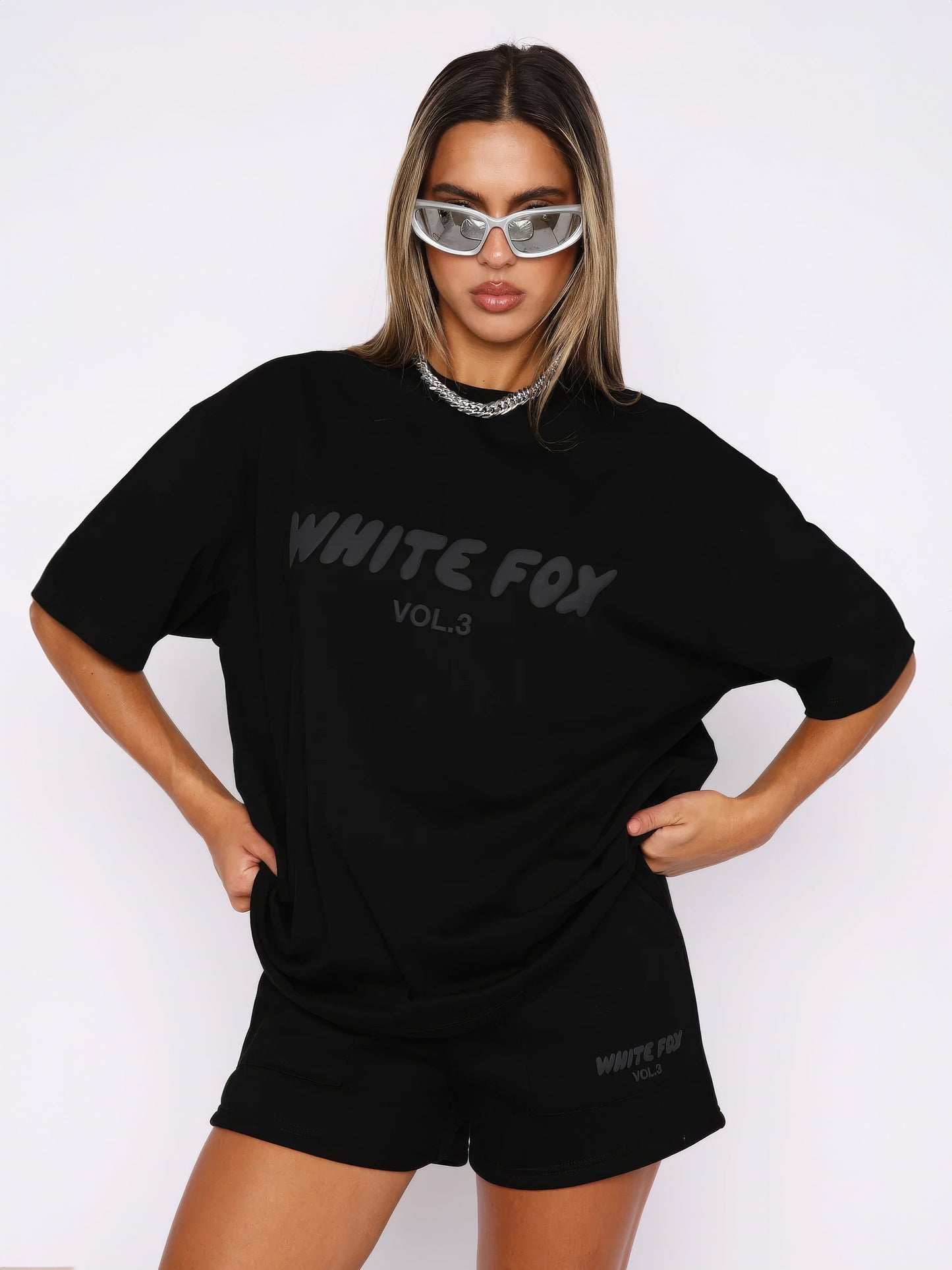 Lexa | Oversized Loungewear Sæt Damer Med Print T-Shirt & Shorts
