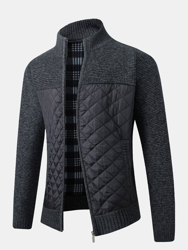 Asaro™ | Mænd Tidløs Vest med Ternet Mønster og Slim-Fit Pasform