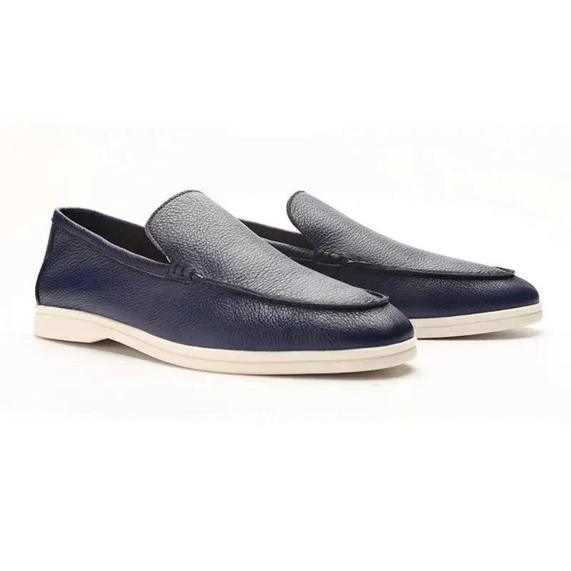 Alonzo™ | Herre Luksuriøse Læderloafers | Stilfulde Slip-Ons med Hvid Sporty Sål