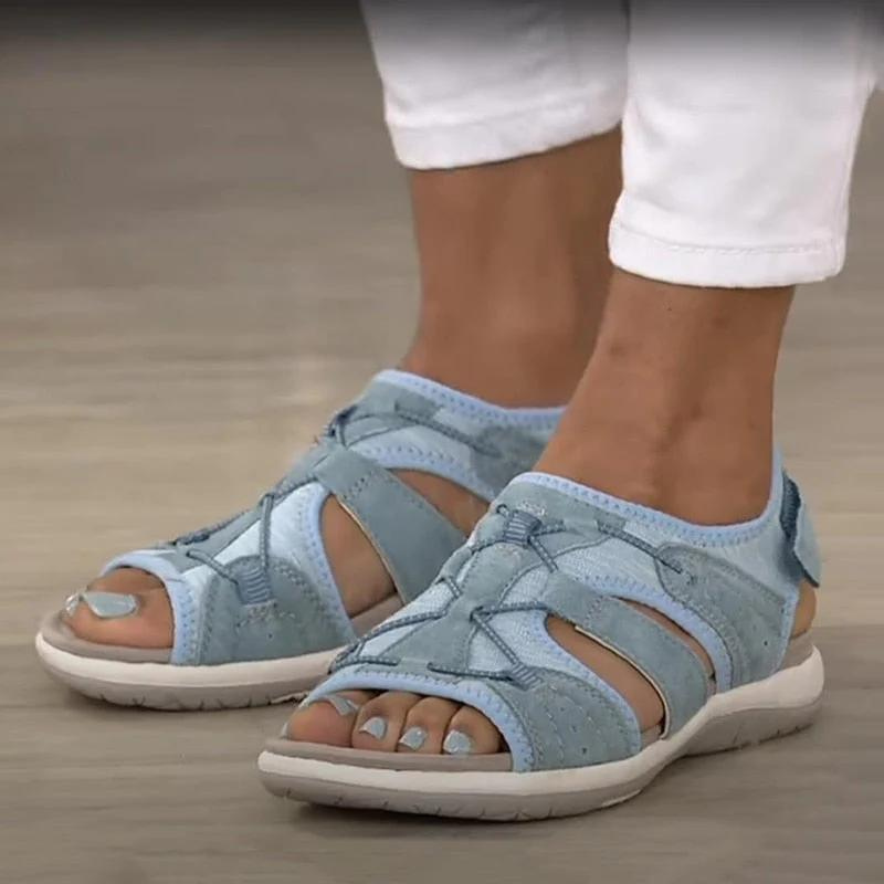 Aveline™ | Damer Ortopædiske Sandaler | Komfortable Justerbare Vandresandaler med Fodbueunderstøttelse