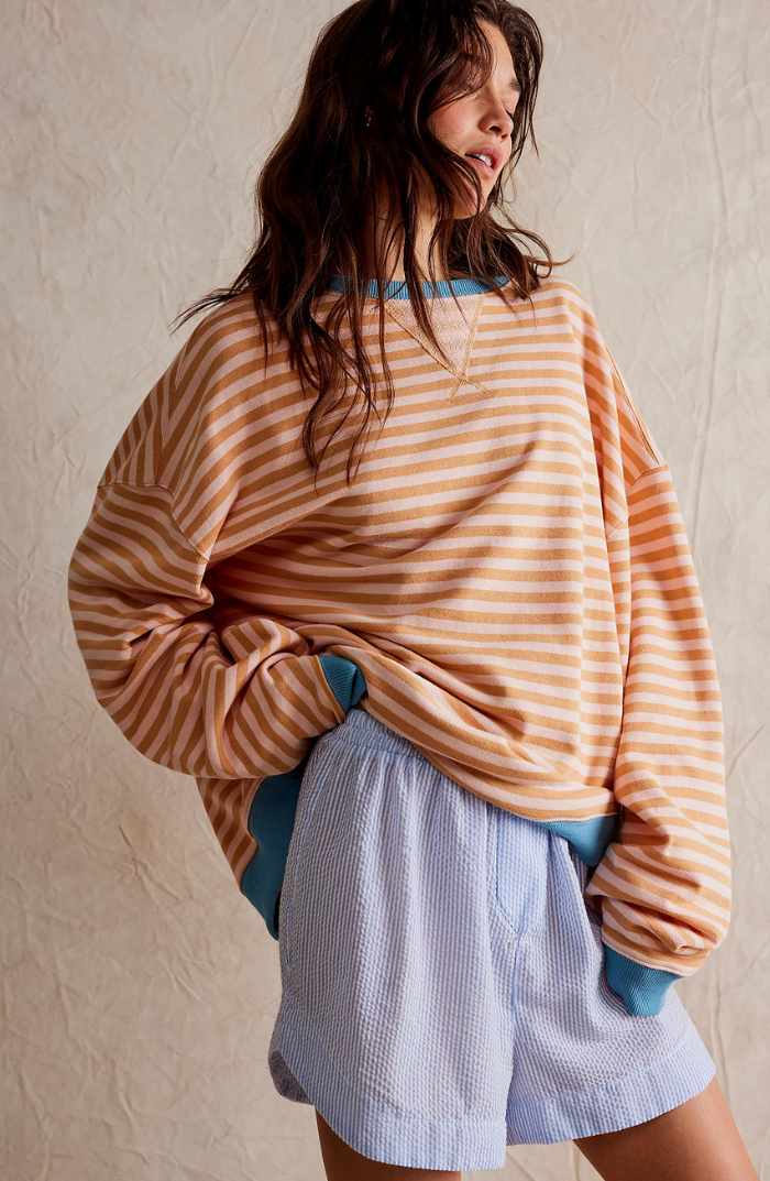 Selene | Stribet Oversized Strik Damer