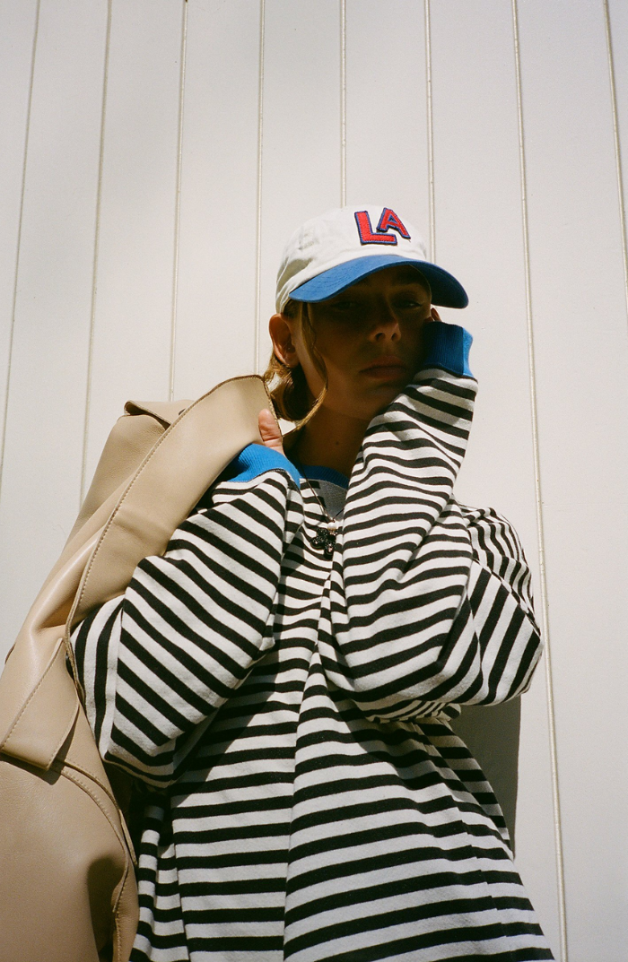 Selene | Stribet Oversized Strik Damer