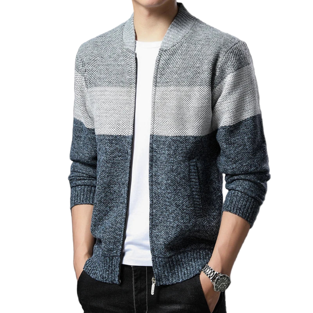 Renavo | Strikket Vest Colorblock