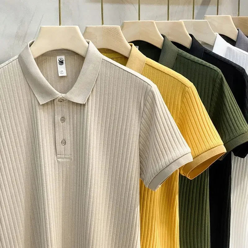 Nick™ | Herrer Letvægts Bomulds Poloshirt til Casual Elegance