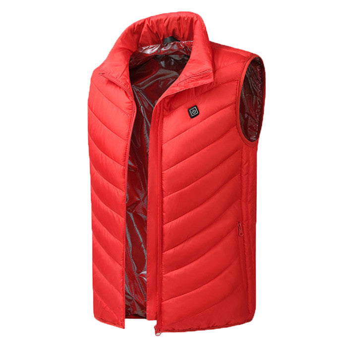 ThermoBlaze™ | Unisex Opvarmet Vest Med USB-Tilslutning Og 3 Varmeindstillinger | Vandafvisende Let Elektrisk Vest Til Udendørsbrug
