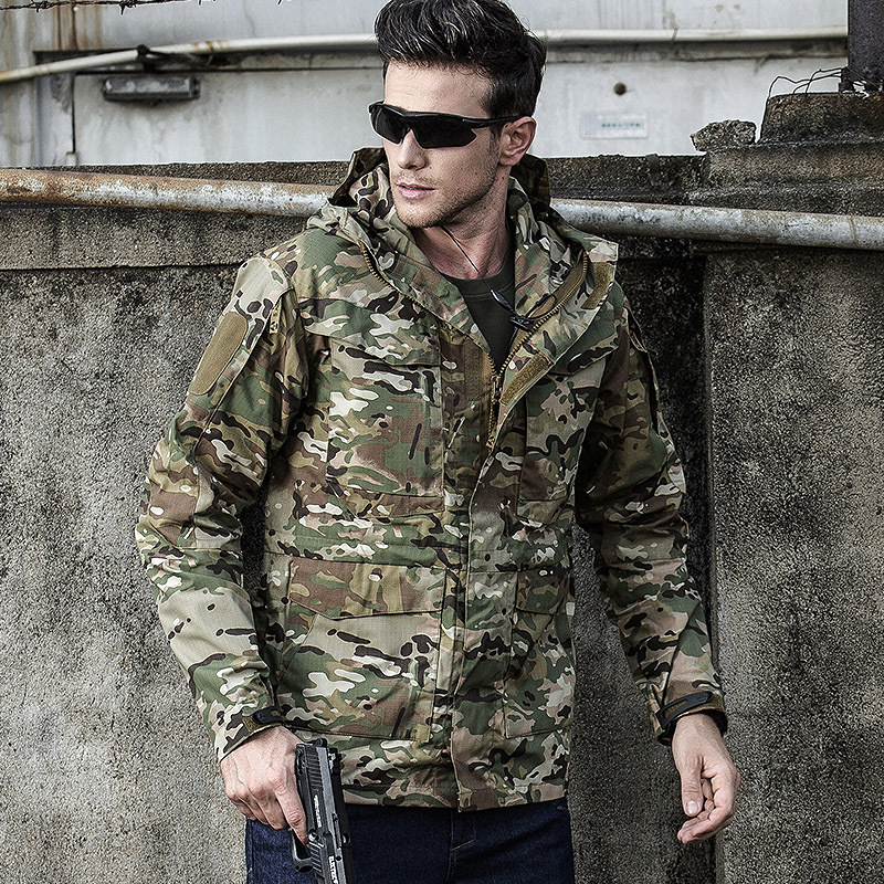 Vanguard | Taktisk Camo Softshell Jakke med Hætte