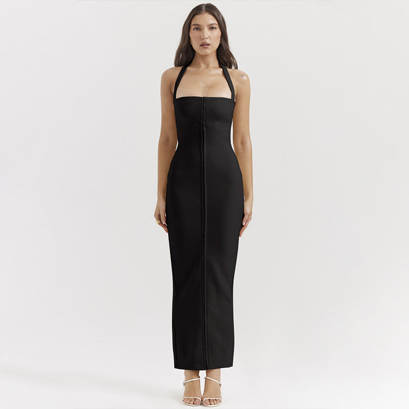 Alessia | Lang Halterneck Kjole