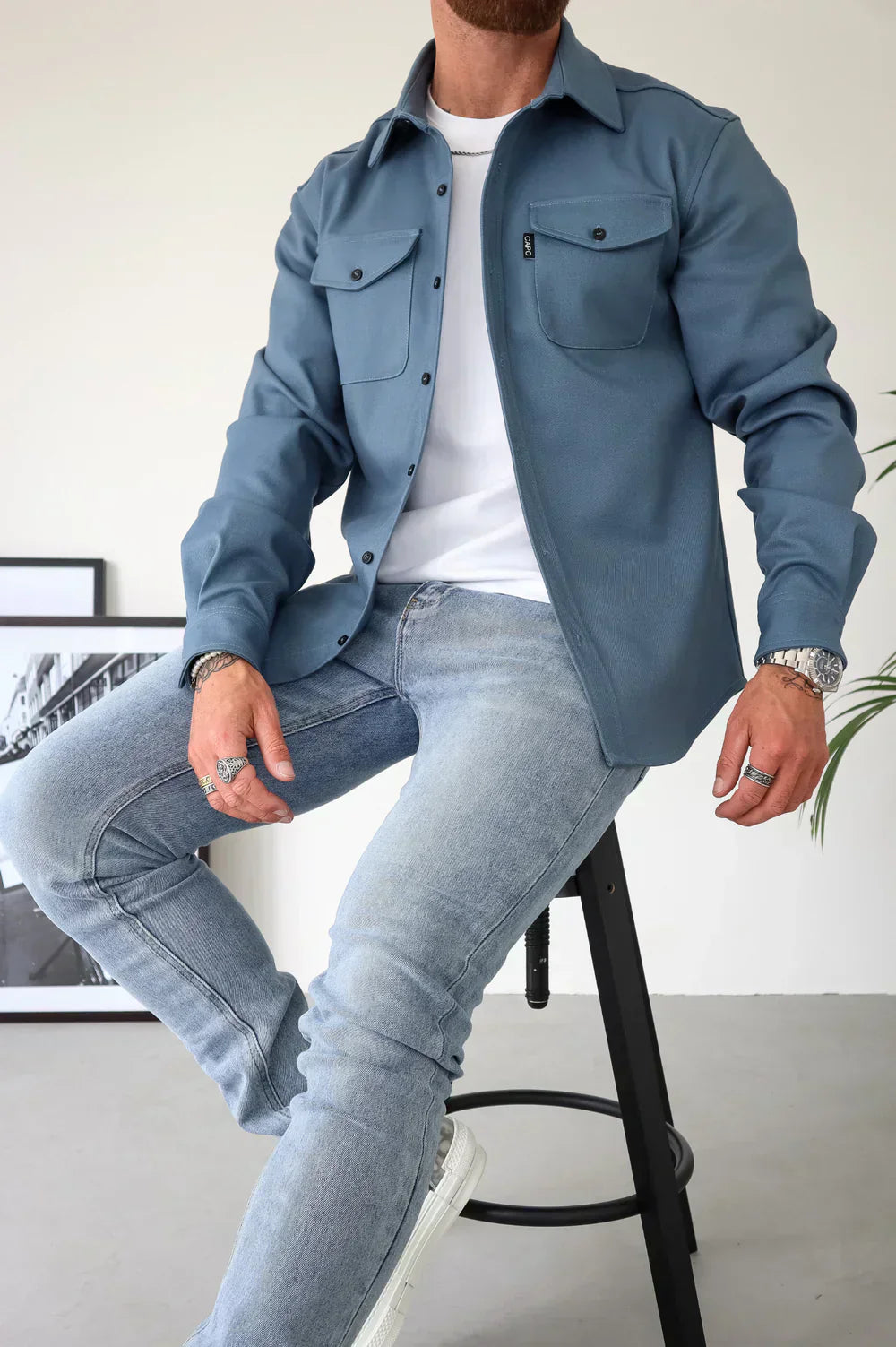 Alessio™ | Strømlinet Vest med Slank Pasform, Knaplukning og To Forlommer