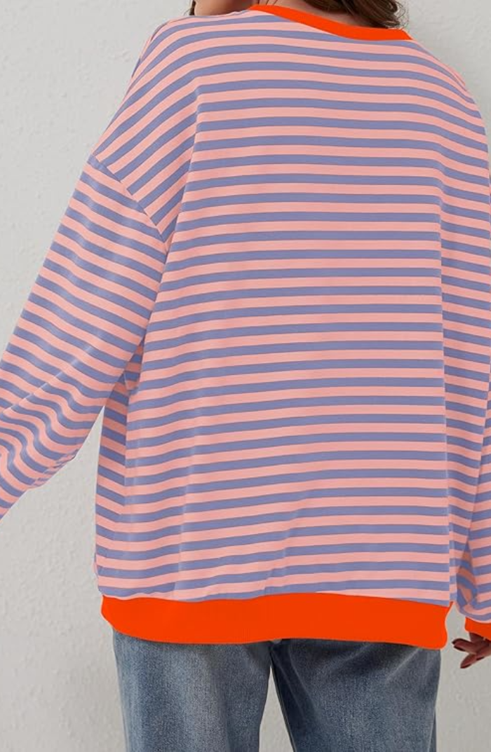 Selene | Stribet Oversized Strik Damer