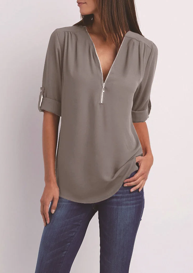 Camille | Lynlås Bluse Damer