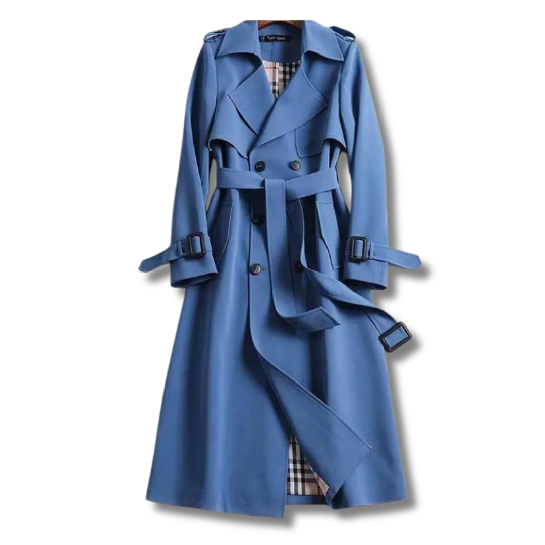 Ella™ | Elegant Damer Trenchcoat med Justerbar Pasform og Vandafvisende Beskyttelse