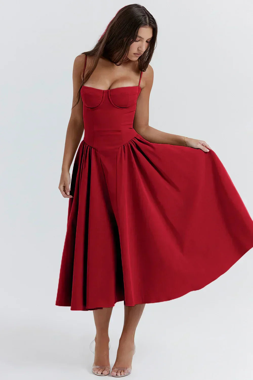Elviera | Elegant Midikjole Damer