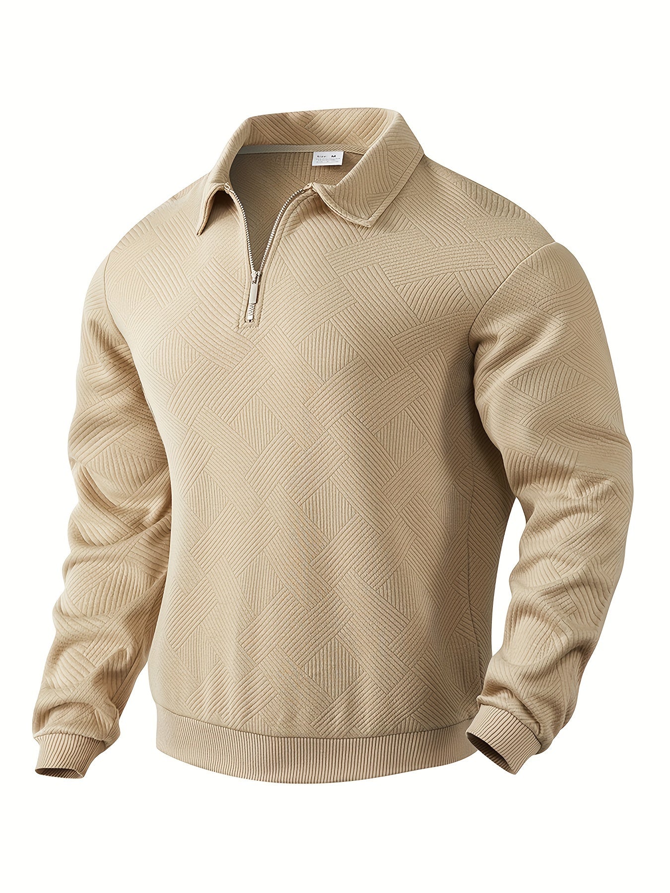 Mathéo™ | Herre Half-Zip Polo med Lange Ærmer og Moderne Stil
