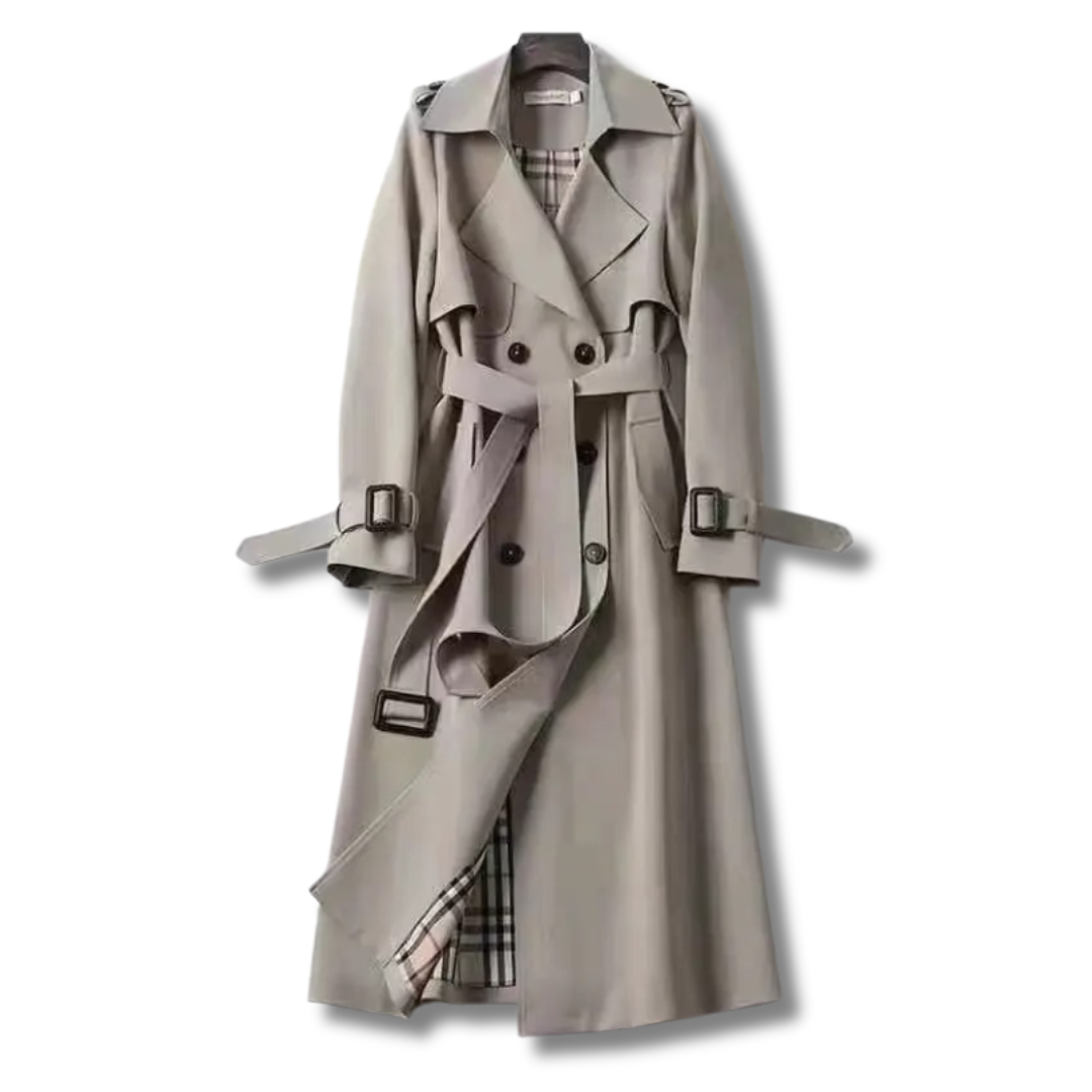 Ella™ | Elegant Damer Trenchcoat med Justerbar Pasform og Vandafvisende Beskyttelse