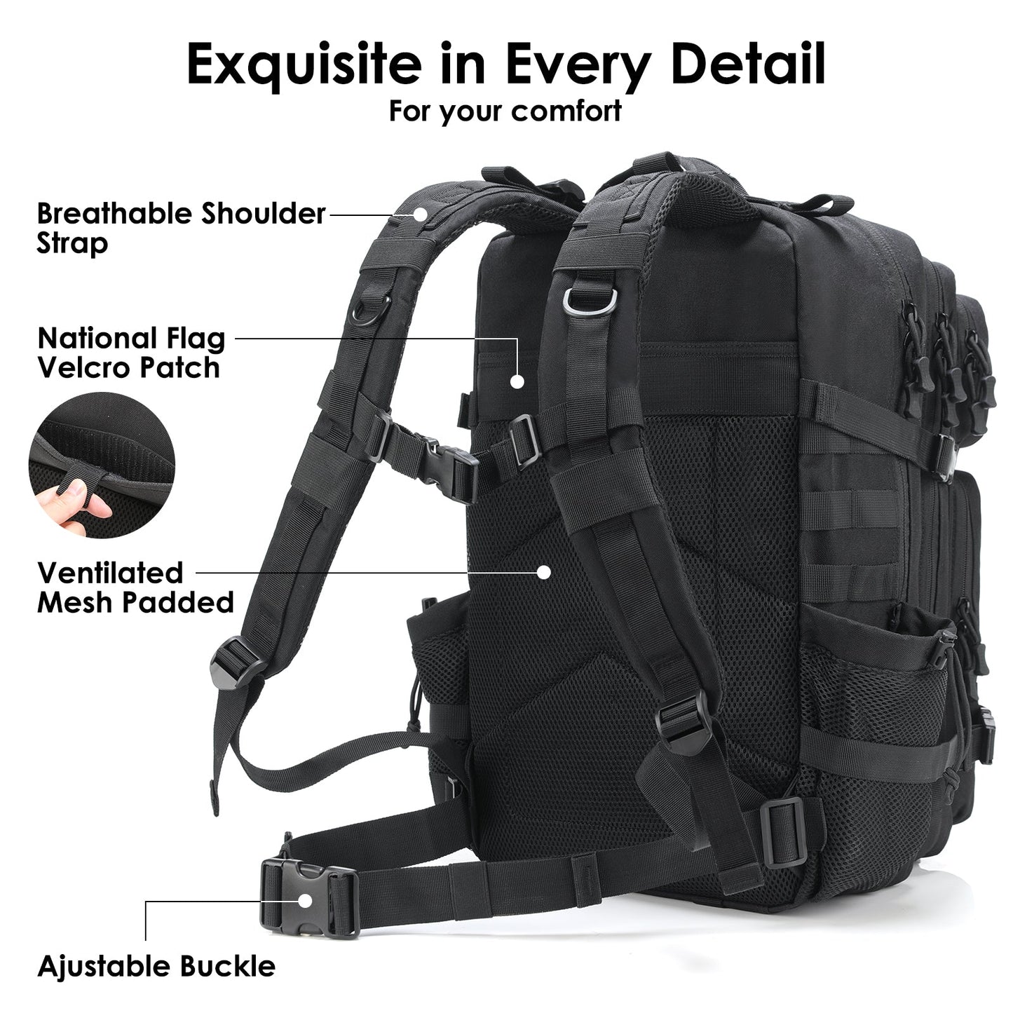 Hunter | Taktisk Rygsæk Med MOLLE-System