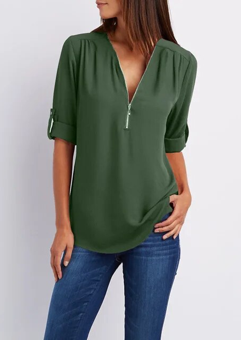 Camille | Lynlås Bluse Damer
