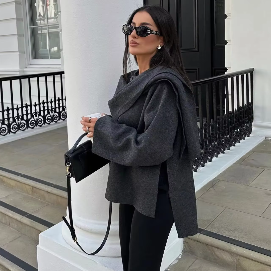 Althea | Asymmetrisk Poncho Damer