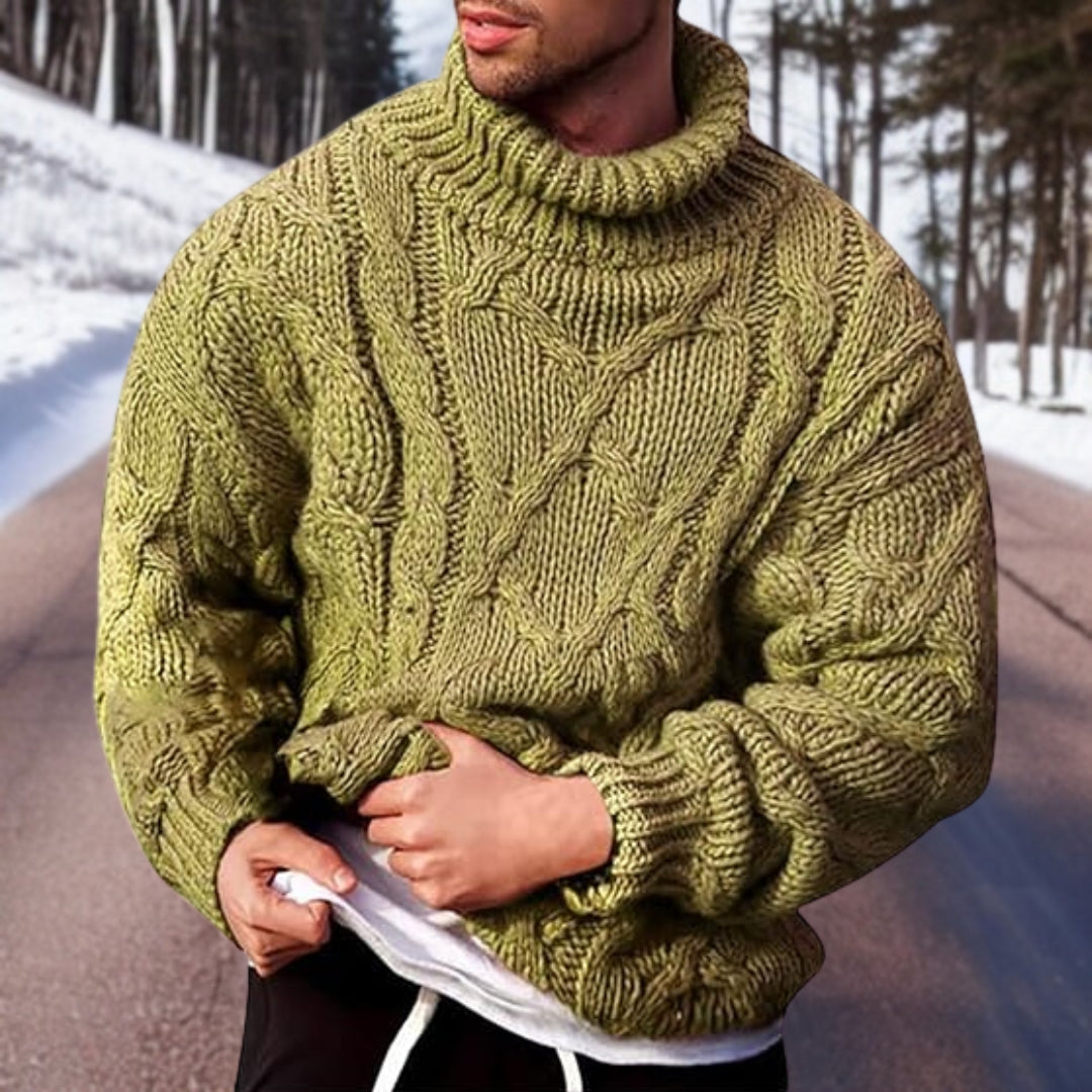 Marco™ | Herrer Varm Striktrøje til Vinter med Oversized Pasform og Stilrent Design
