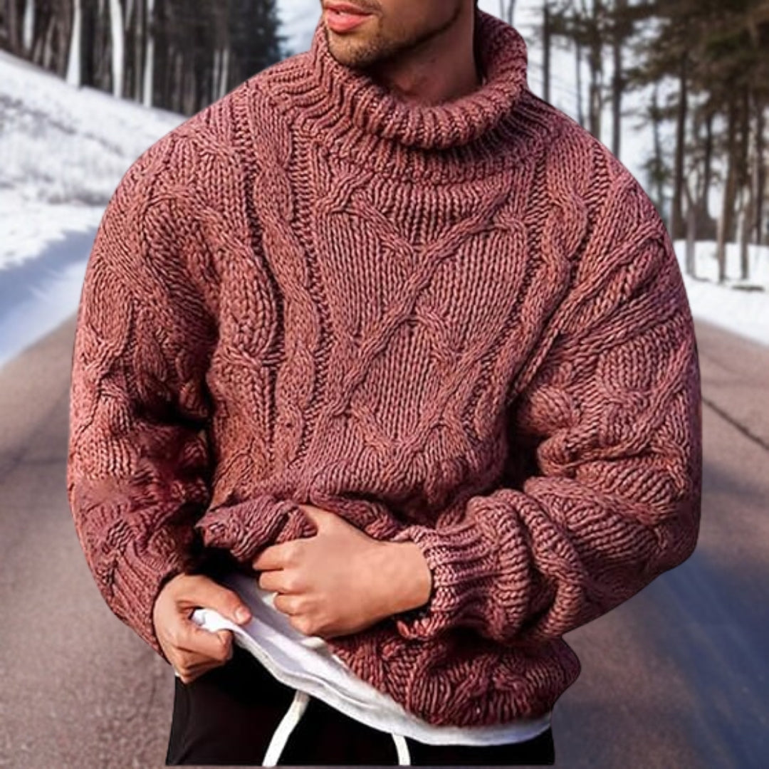 Marco™ | Herrer Varm Striktrøje til Vinter med Oversized Pasform og Stilrent Design