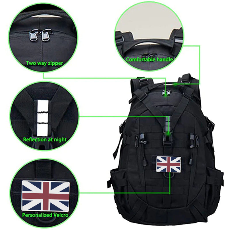 Orion | Taktisk Outdoor Rygsæk Med MOLLE