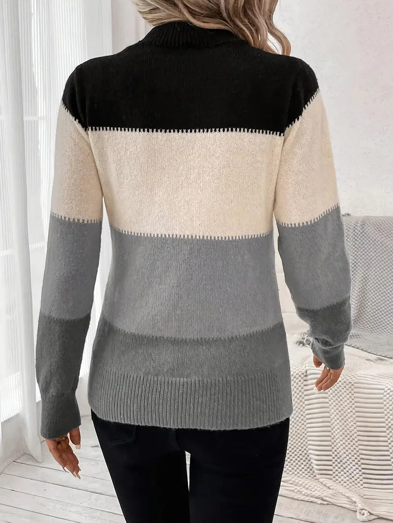 Maelle | Colourblock Strik Dame