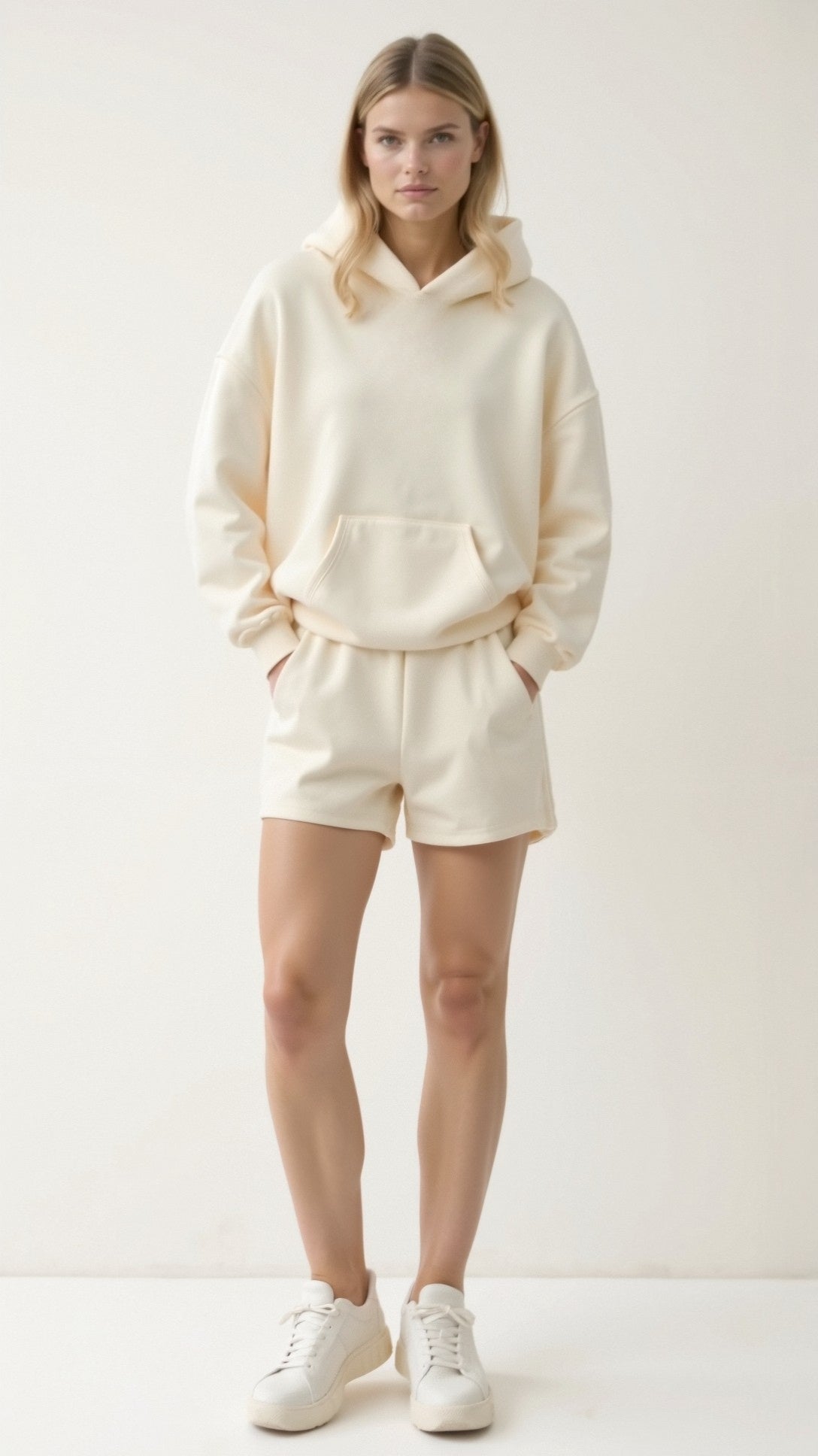 Isla | Oversized Hoodie Damer Med Palmeprint og Rygdesign