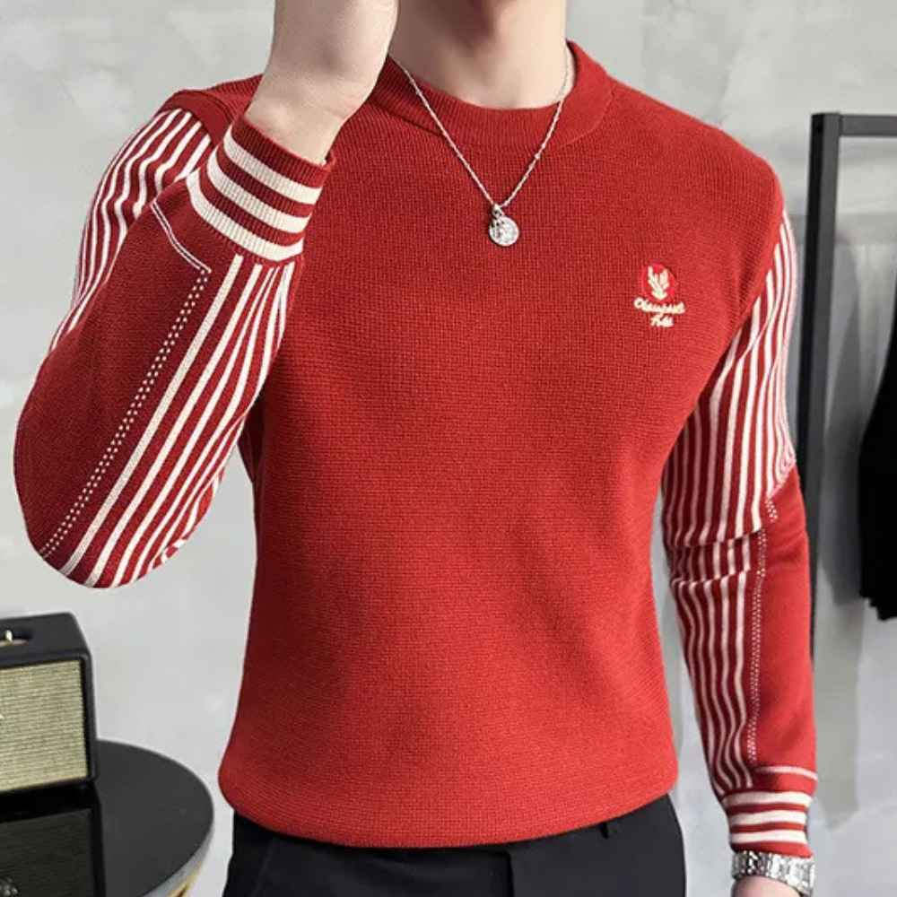 Adrien | Rød Slim-Fit Herretrøje