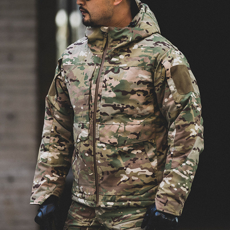 Aegis | Taktisk Camouflage Thermo Jakke med Hætte