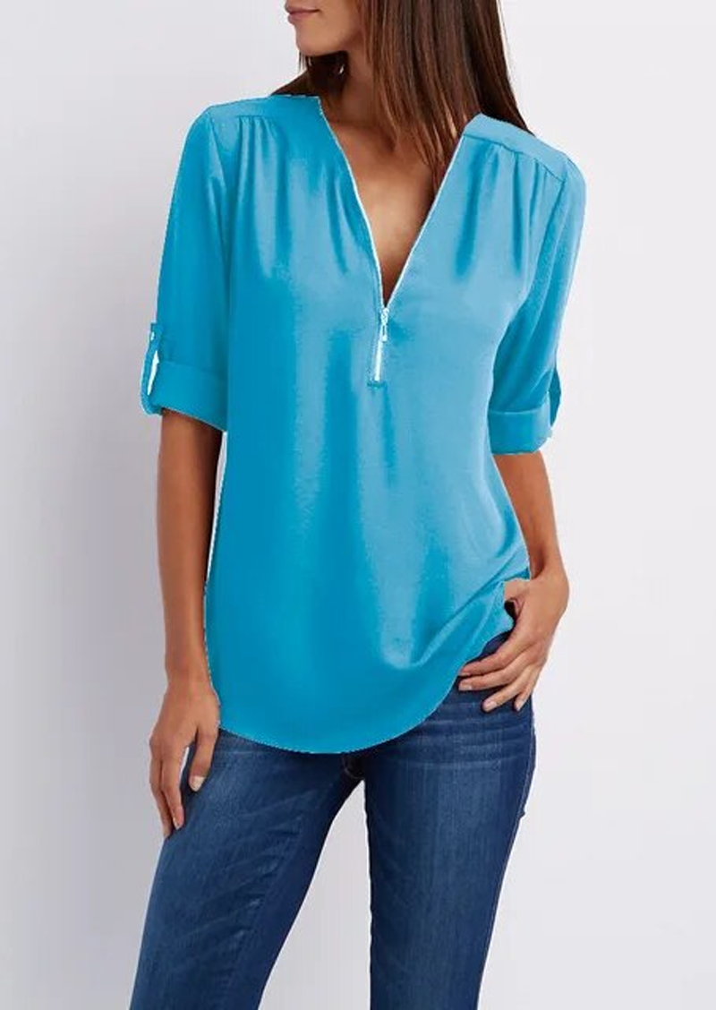 Camille | Lynlås Bluse Damer