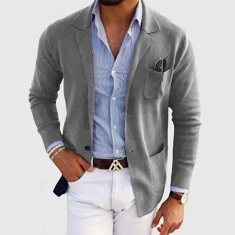 Liam™ | Herrer Casual Elegant Blazer med Lange Ærmer og Luksuriøse Stoffer