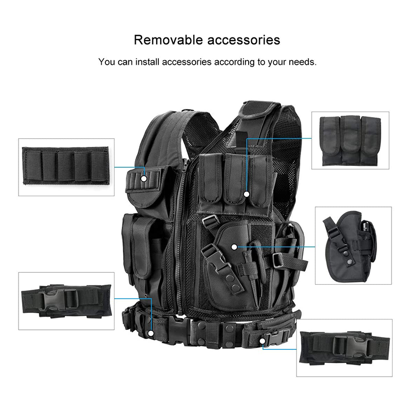 Sentinel | Taktisk Vest Med MOLLE-System & Aftagelig Hylster