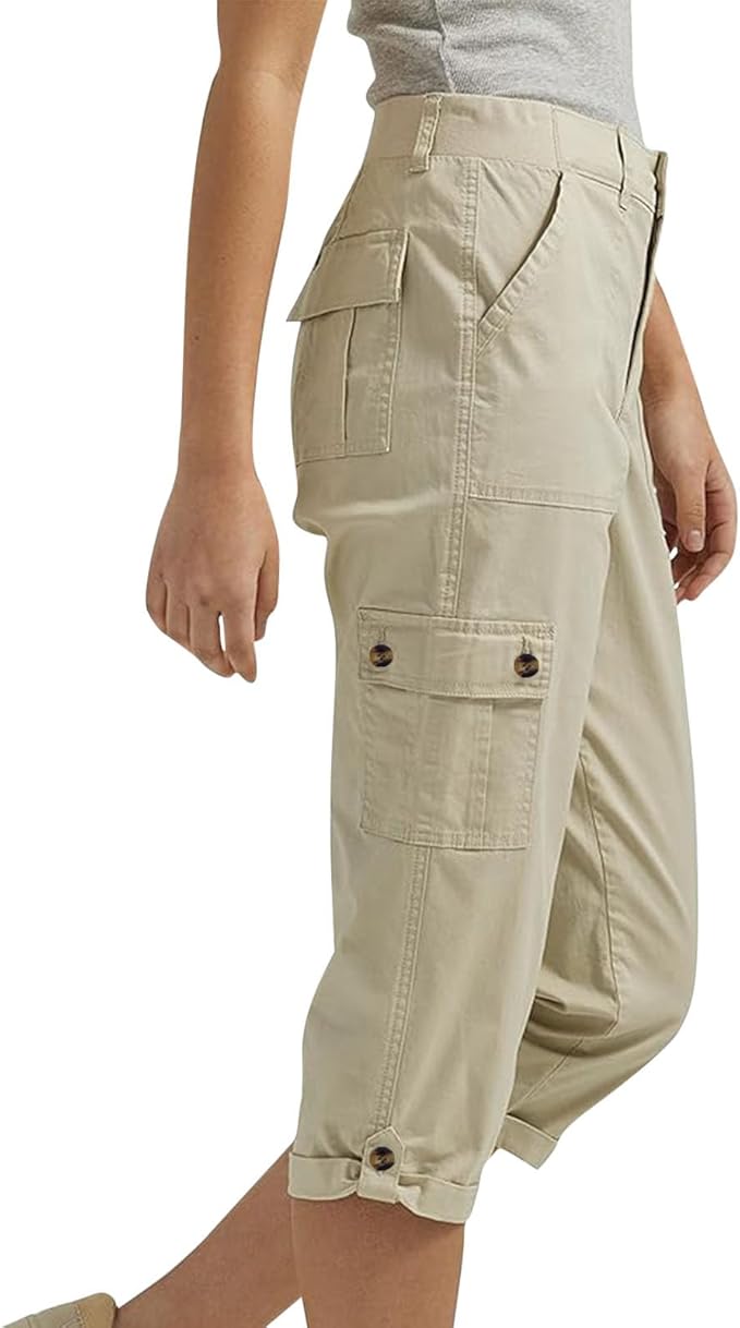 Ravina™ | Dame Capri-bukser med Lommer | Luftige 3/4 Outdoor Sommerbukser i Let Bomuldsblanding
