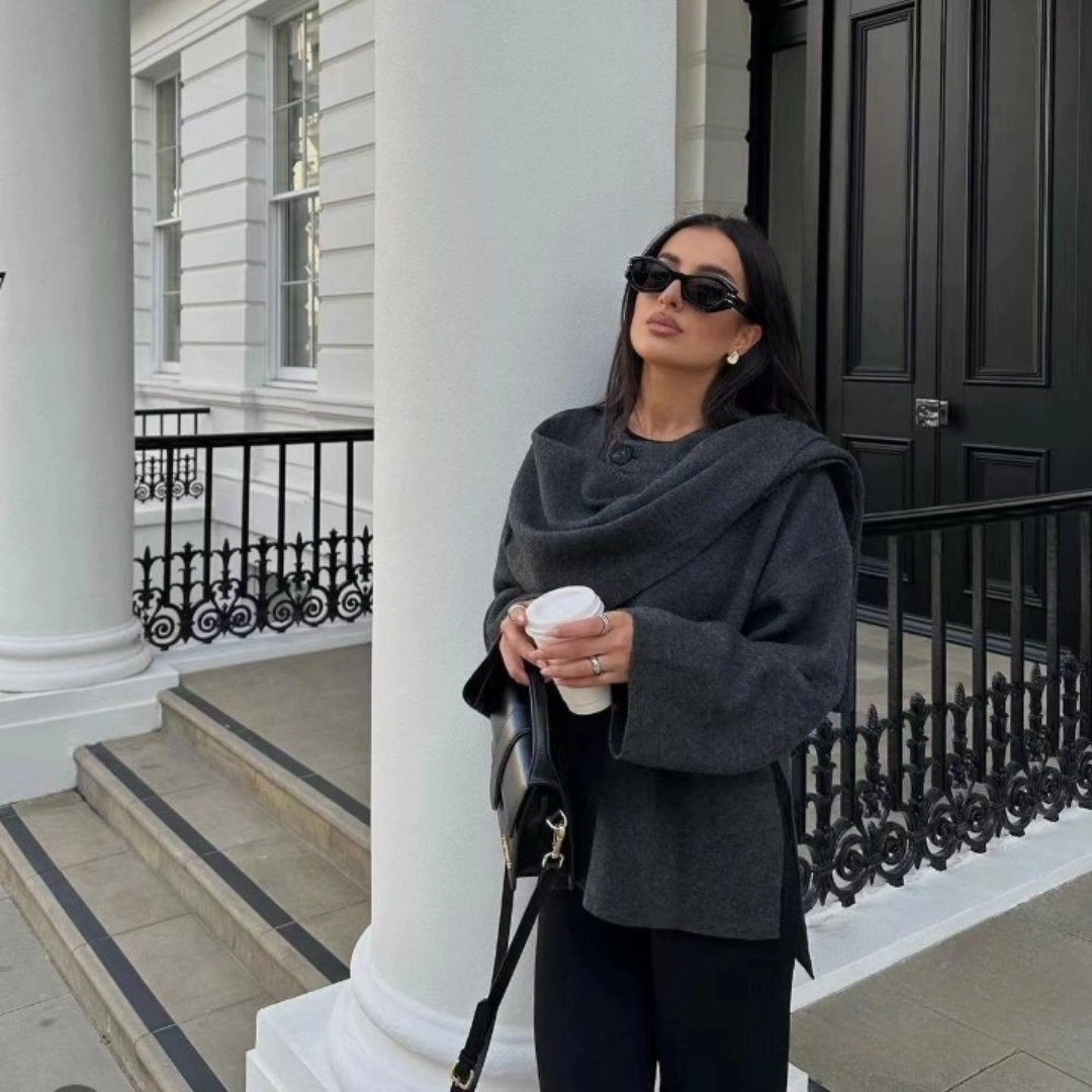 Althea | Asymmetrisk Poncho Damer