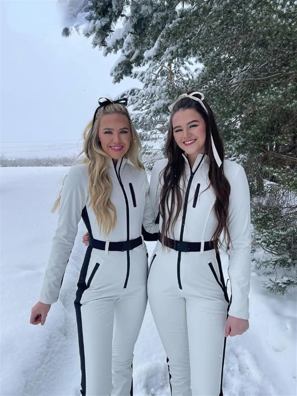 Elowyn™ | Damer Ski Jumpsuit | Vandafvisende, Slankende og Stilfuld til Vinterferie