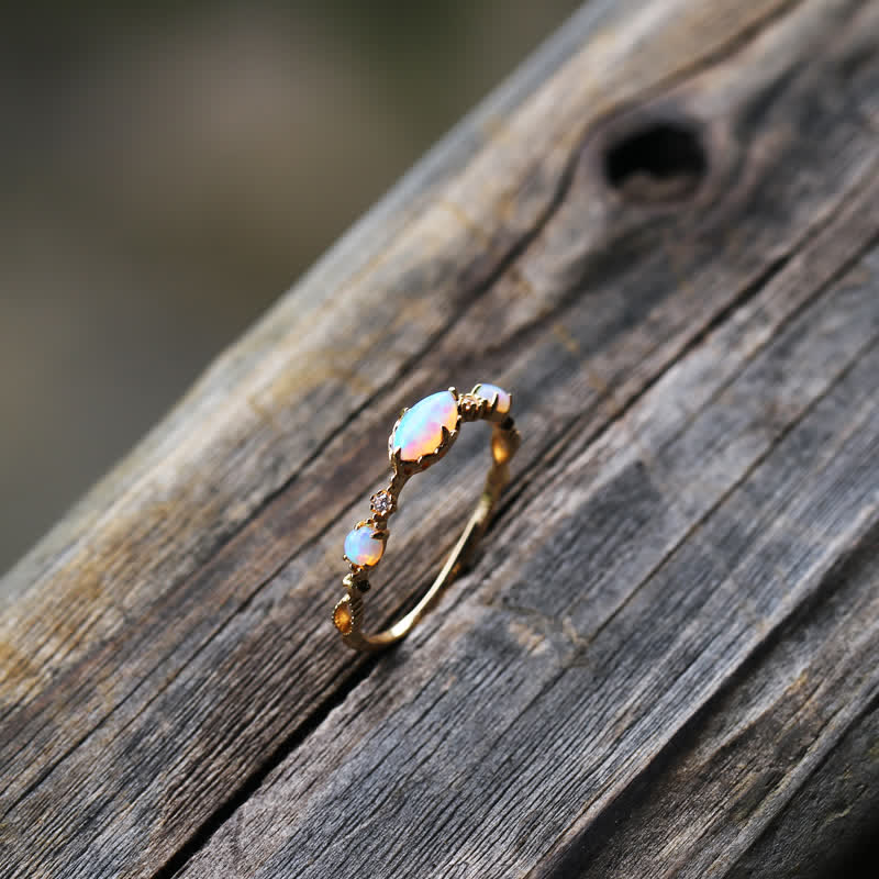 Ophelia | Guldring Med Opal Damer