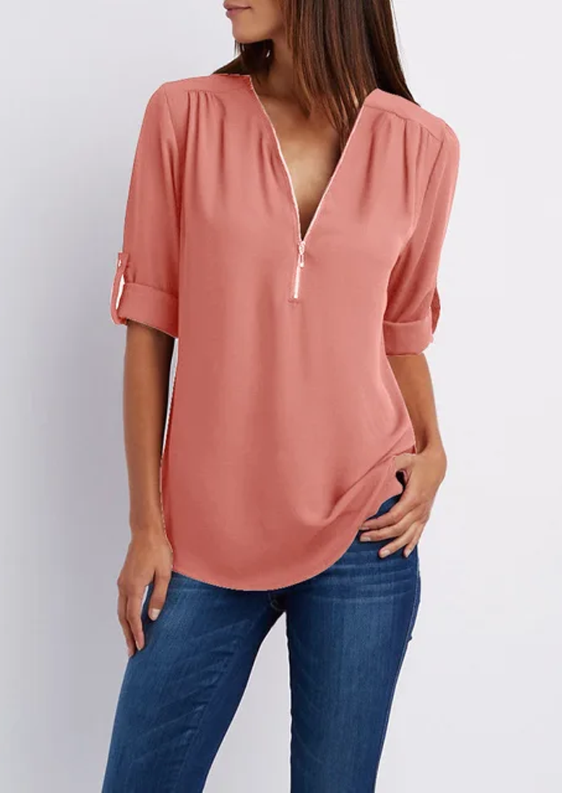 Camille | Lynlås Bluse Damer