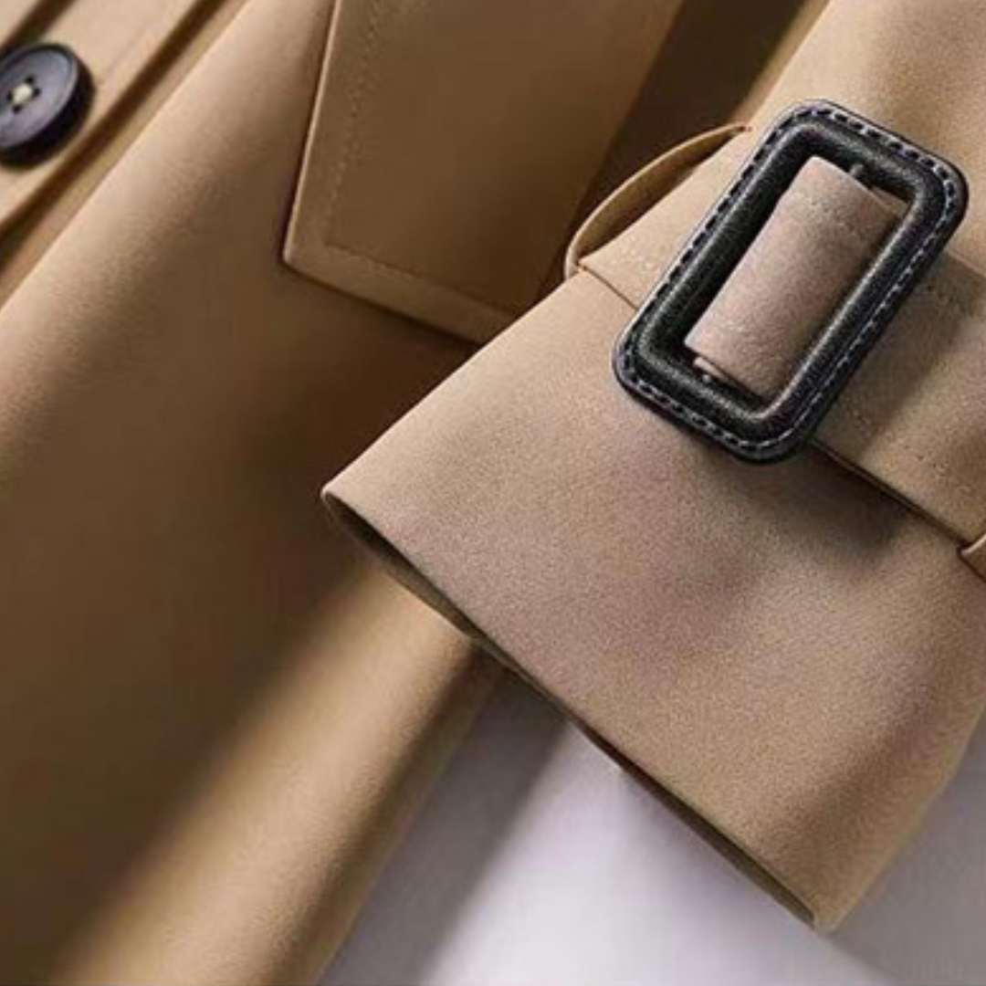 Ella™ | Elegant Damer Trenchcoat med Justerbar Pasform og Vandafvisende Beskyttelse