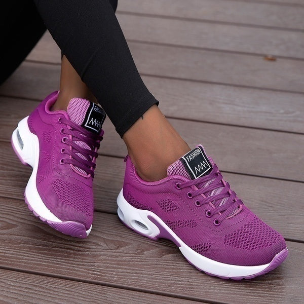 Eloura | Åndbare Dame Sneakers Med Forhøjet Sål