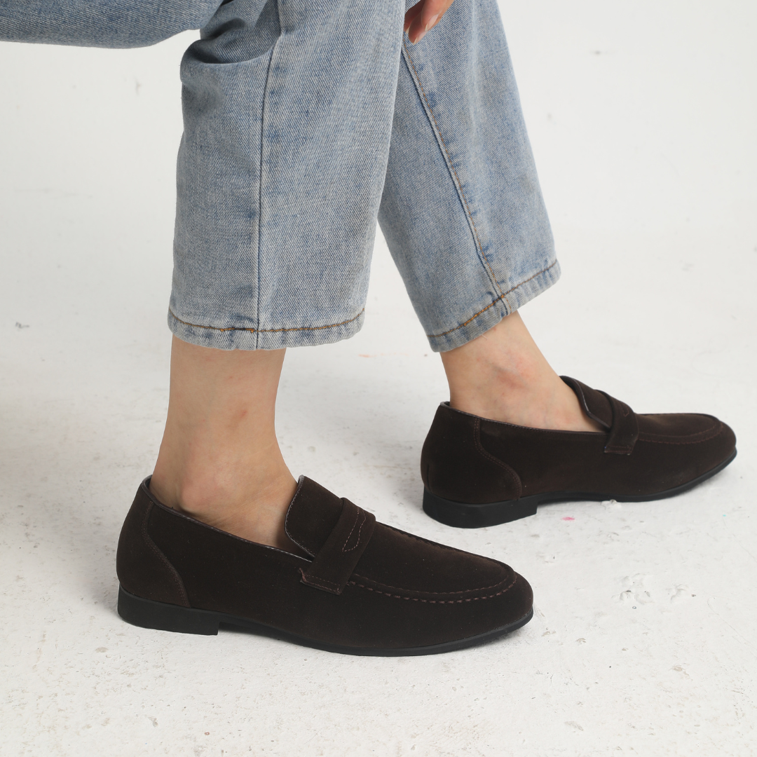 Alegro™ | Herrer Elegante Kalveskindsloafers med Lædersål
