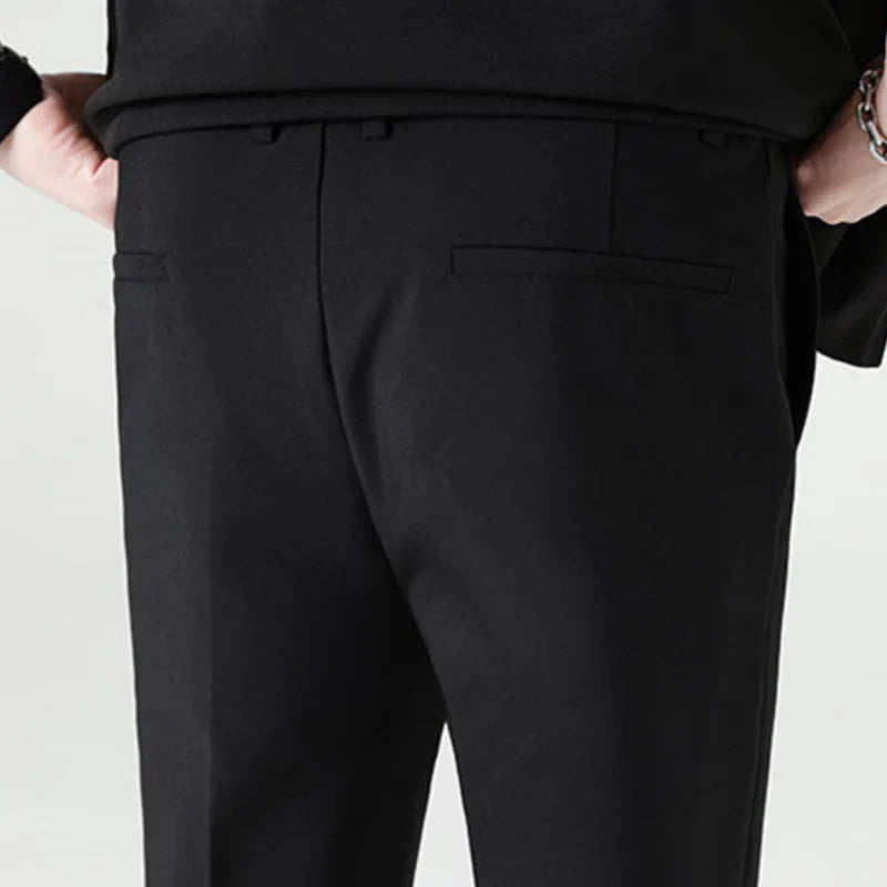 Fiorenza™ | Herre To-Delte Sommer Sæt med Blazer og Bukser | Let Smart Casual Sæt med Trekvartærmer og Elastisk Talje