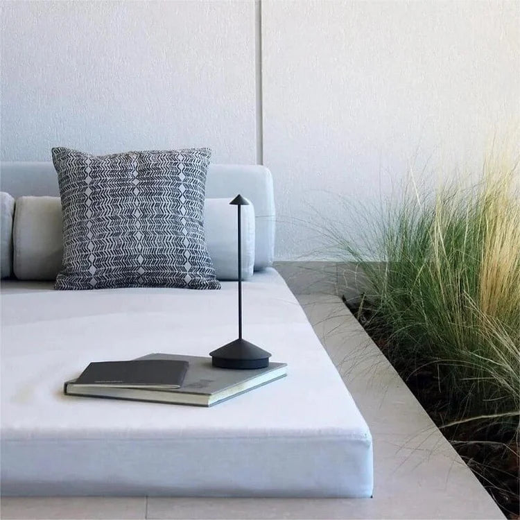 Lumeo™ | Trådløs Dæmpbar Bordlampe LED | Minimalistisk Genopladelig Designlampe med Touchfunktion og USB-C Tilslutning