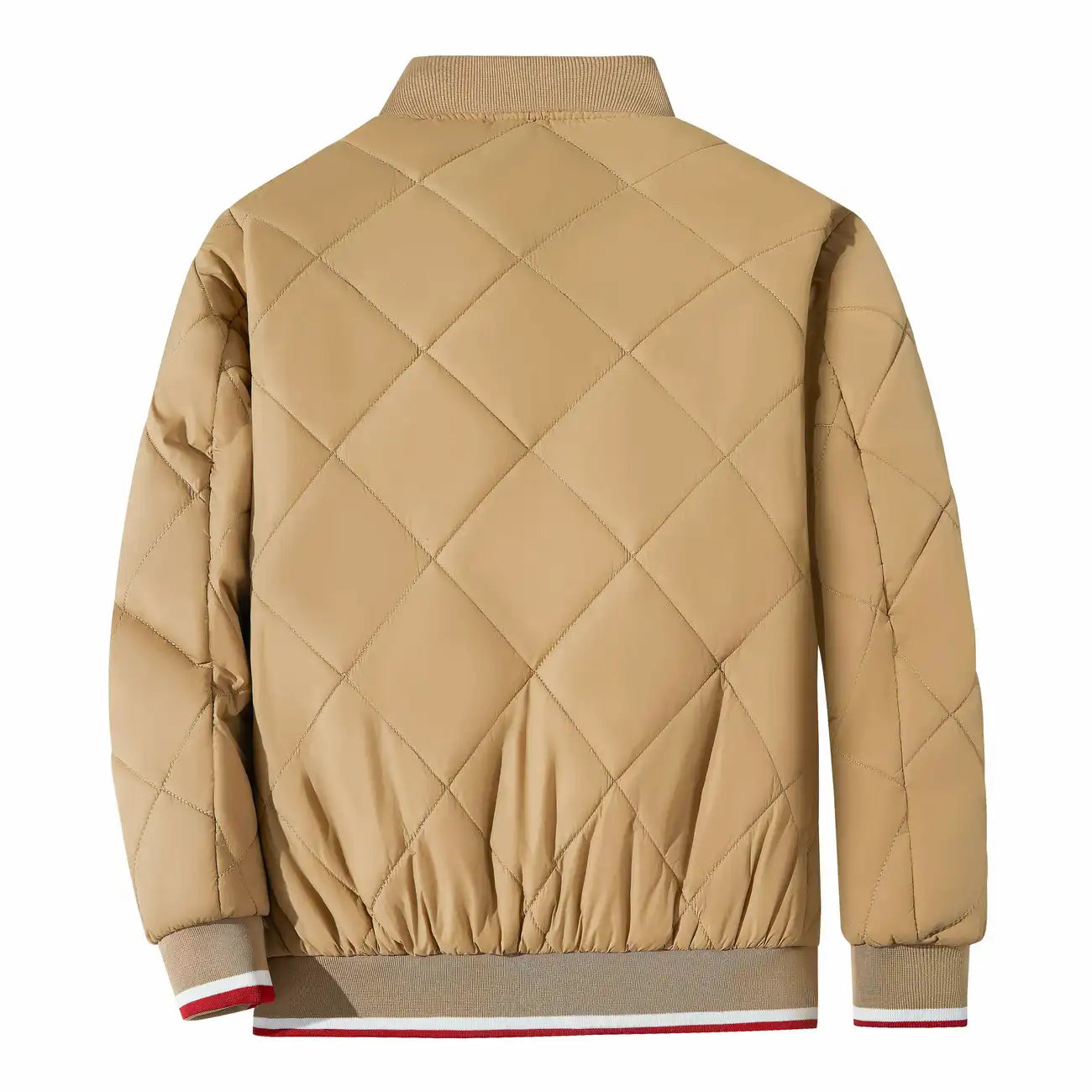 Daniël™ | Herrer Vatteret Bomberjakke Med Diamantquilt Og Ternet For | Let Mellemsæson Jakke Til Efterår Og Vinter