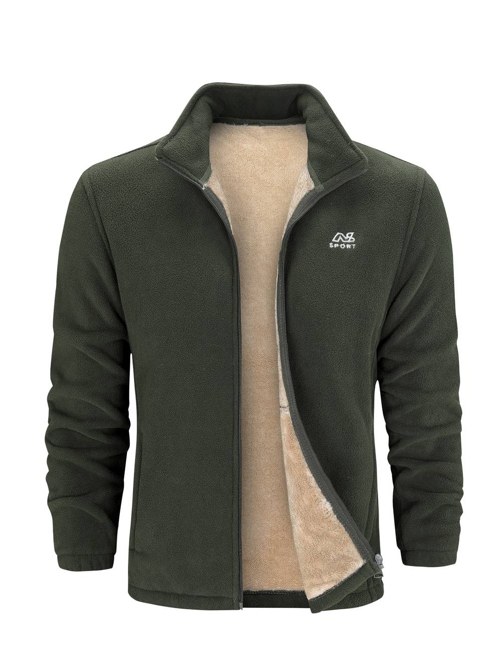 Rens™ | Herre Fleecevest Med Uldforing | Varm Fleecejakke Af Blød Sherpa
